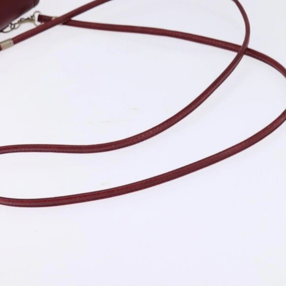 GUCCI Shoulder Bag Leather Red Auth 145949 - Picture 8 of 16